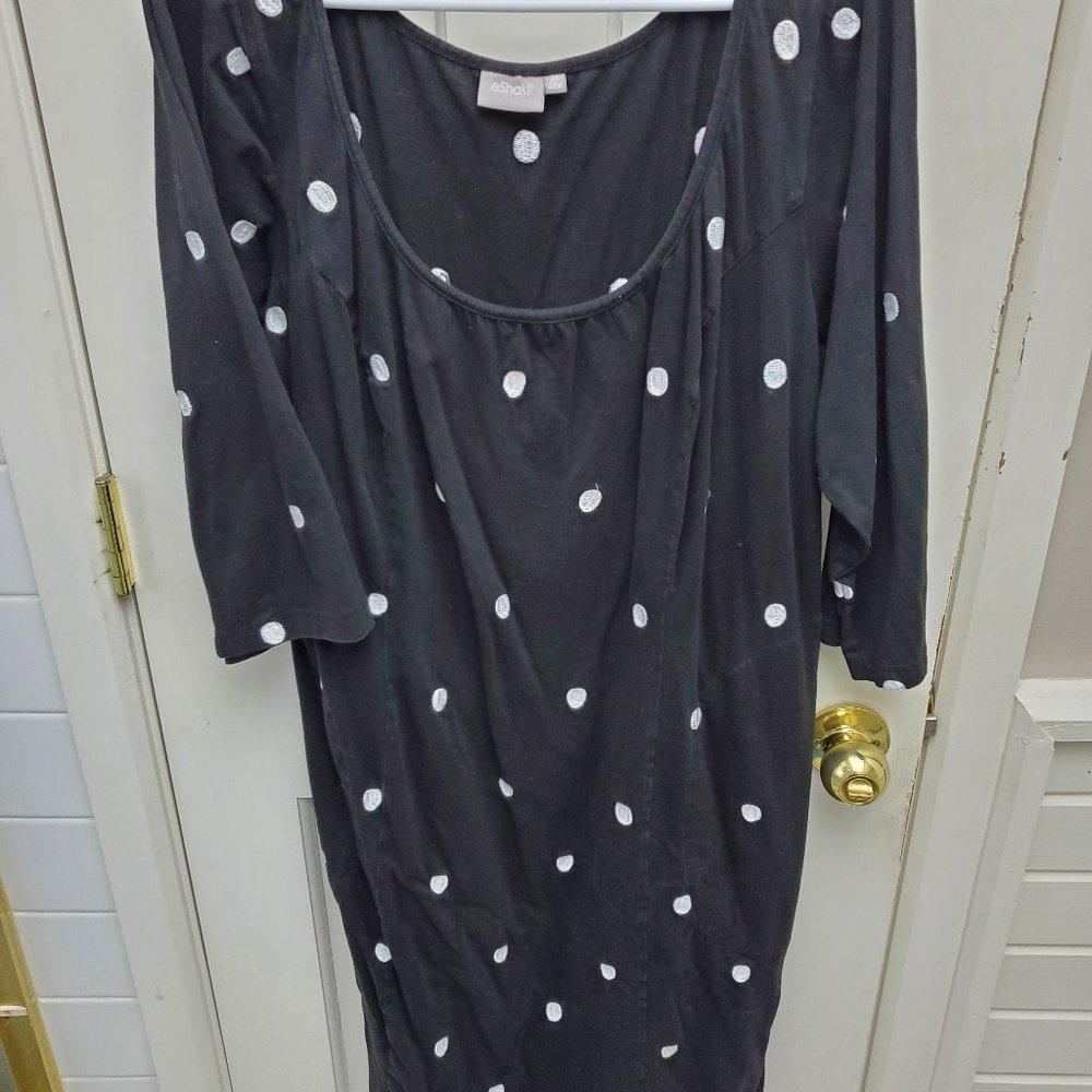 Eshakti 22w polka dot midi dress!